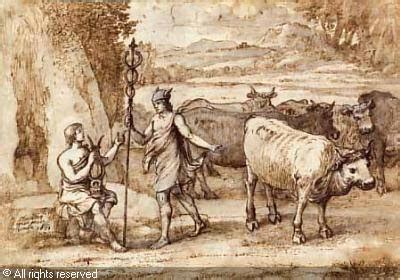 hermes steals cattle|hermes myths 1.